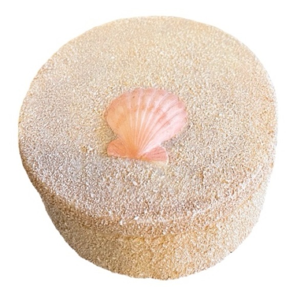 Frame & Trinket Box, Textured Sand Finish with Scallop Shells. - Picture 3 of 5